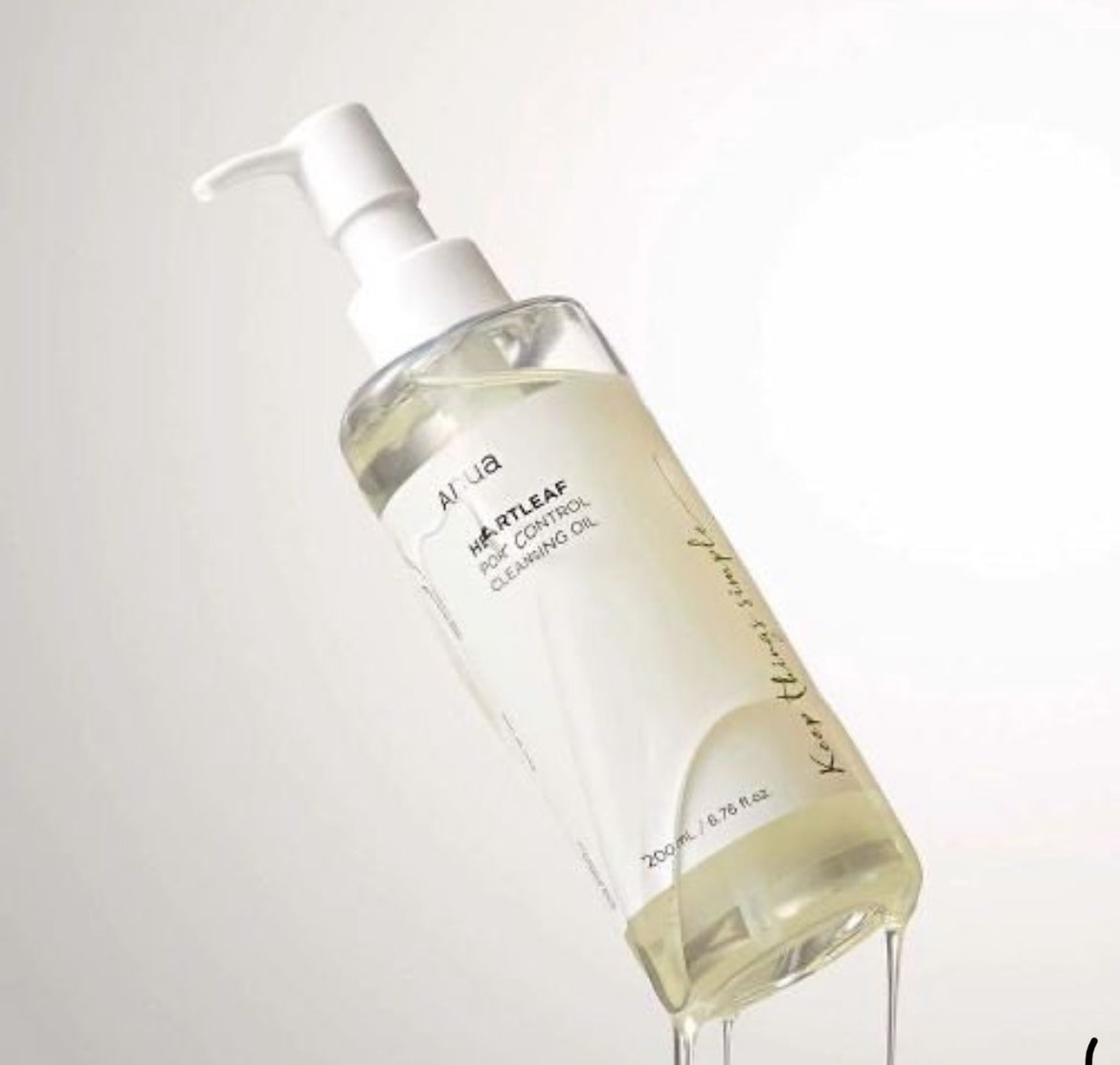 Anua Heartleaf Pore Control Cleansing Öl 200ml – Tiefenreinigung & Beruhigung - Glanzhaut