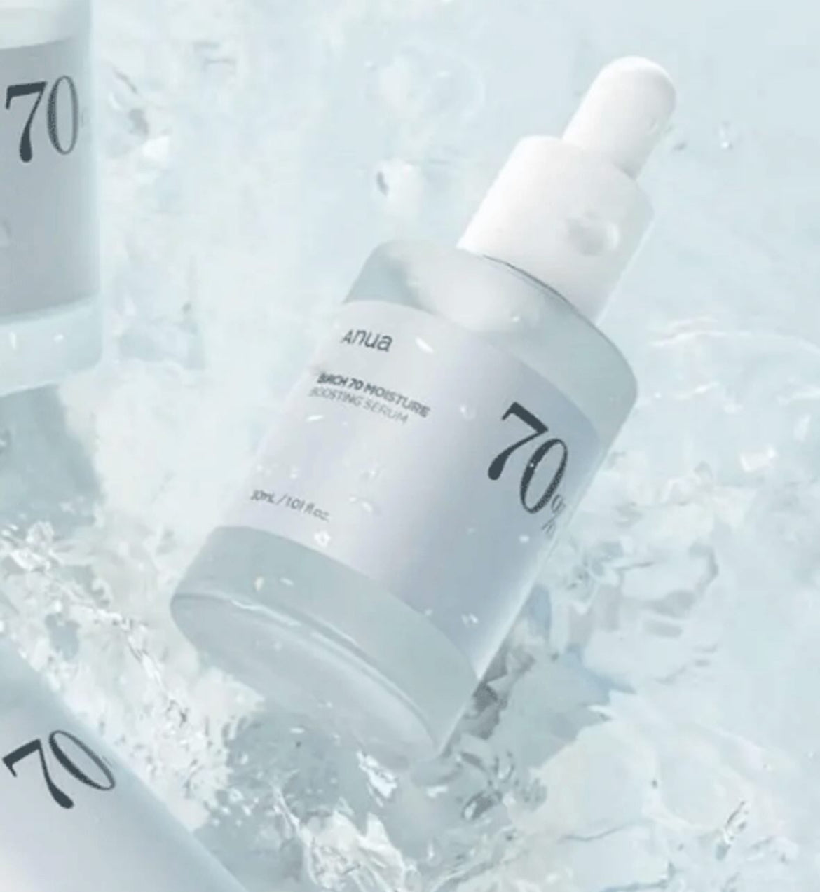 Anua Birch 70 Moisture Boosting Serum – Intensiv feuchtigkeitsspendendes Serum mit 70% Birkenextrakt - Glanzhaut