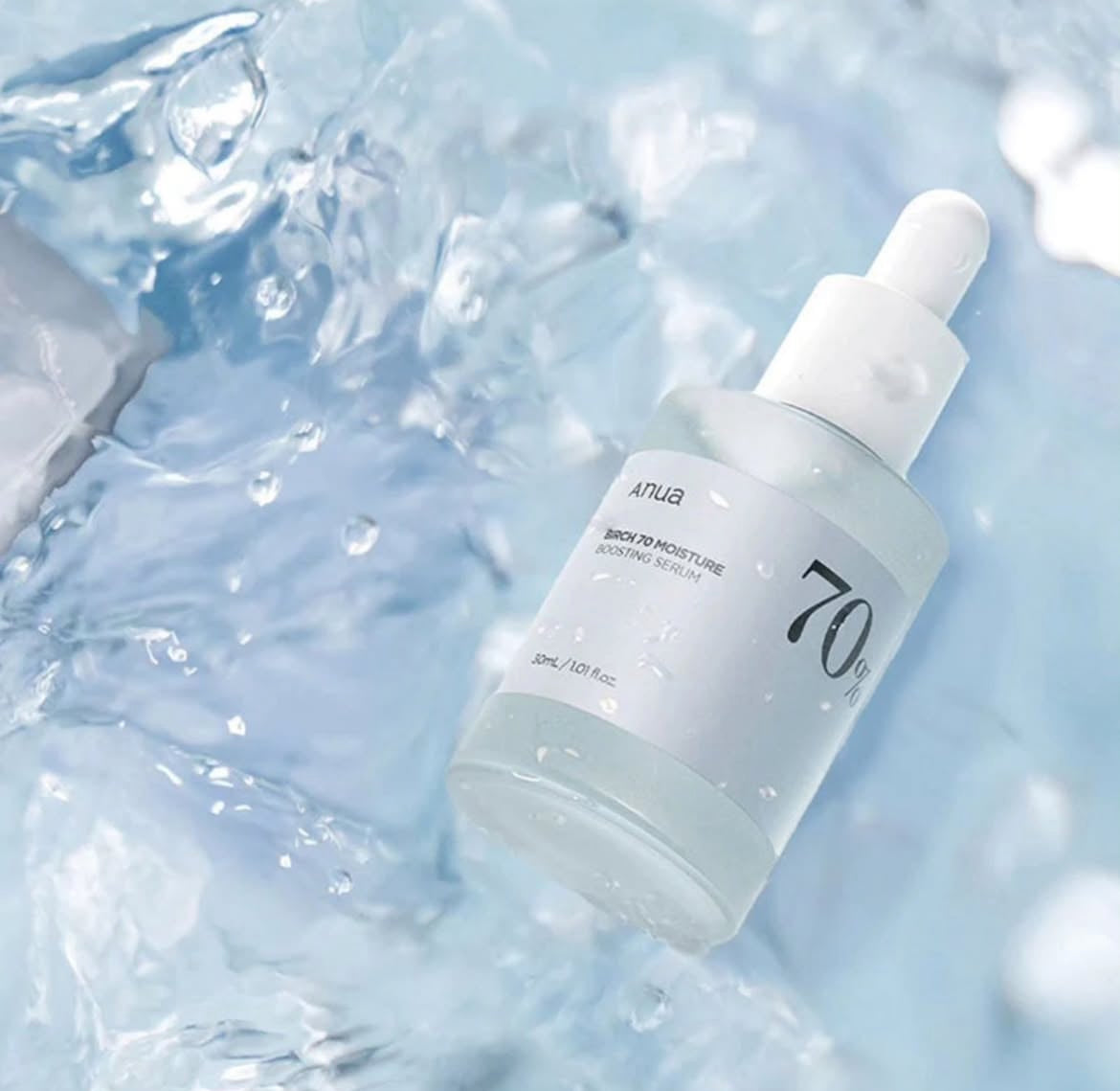 Anua Birch 70 Moisture Boosting Serum – Intensiv feuchtigkeitsspendendes Serum mit 70% Birkenextrakt - Glanzhaut