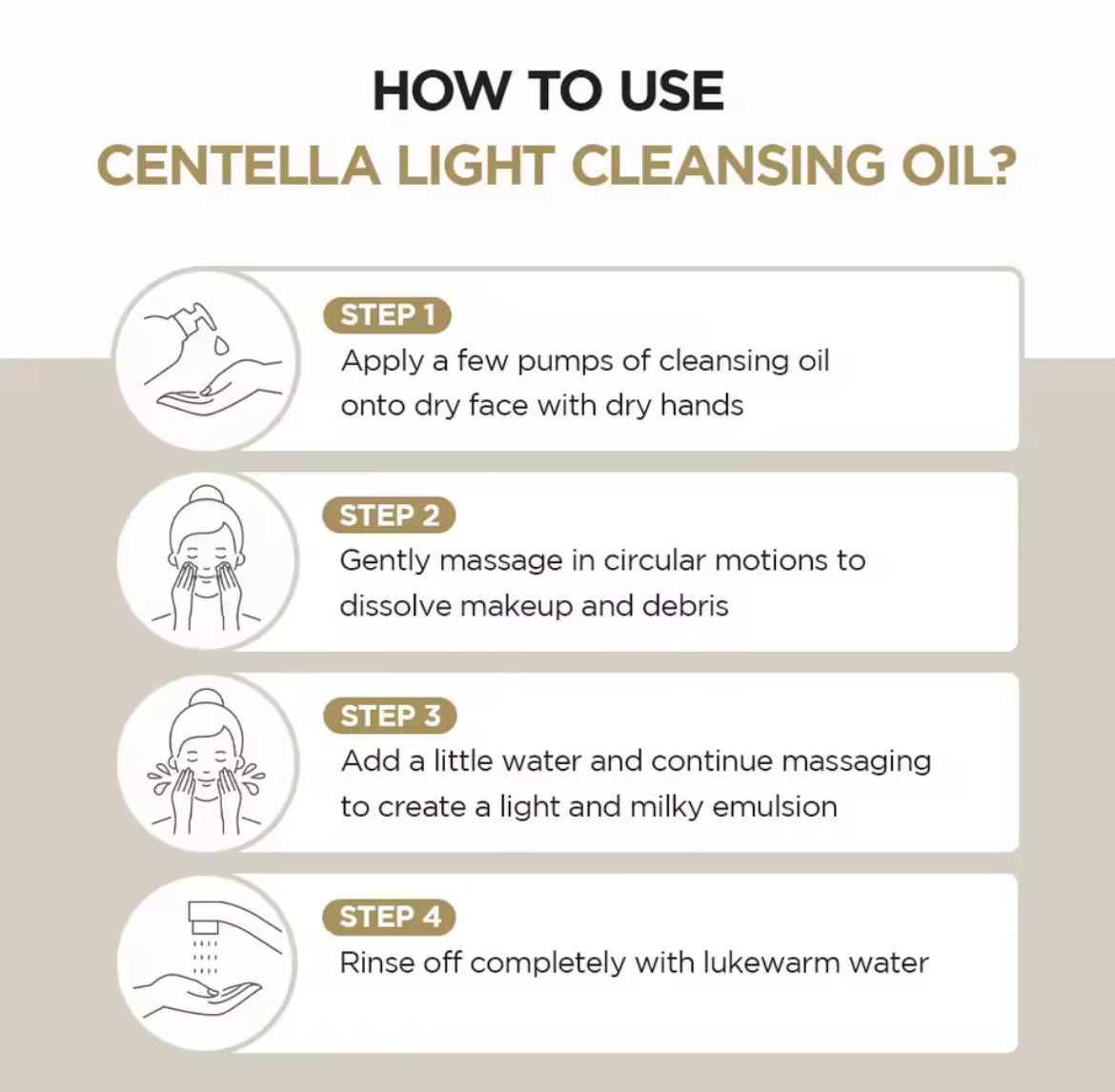 Centella Cleansing Öl 200 ml – Sanftes Reinigungsöl - Glanzhaut