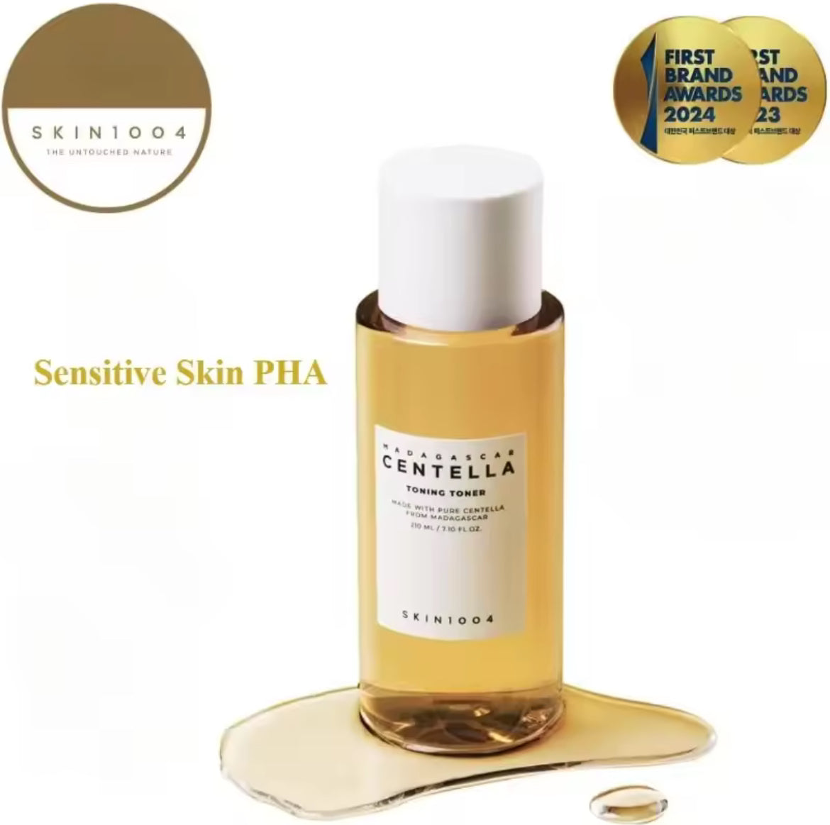 SKIN1004 Madagascar Centella Toning Toner 210 ml – Beruhigendes & Sanft Peelendendes Gesichtswasser - Glanzhaut