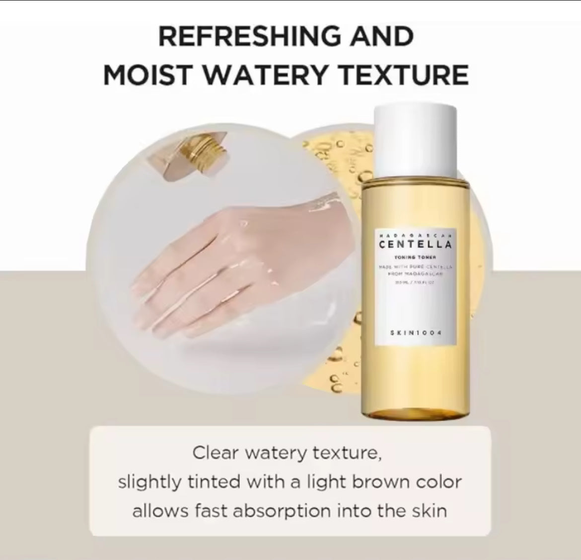 SKIN1004 Madagascar Centella Toning Toner 210 ml – Beruhigendes & Sanft Peelendendes Gesichtswasser - Glanzhaut