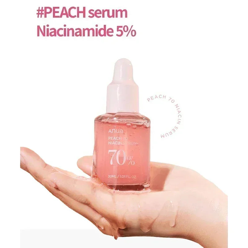 Anua Peach 70 Niacin Serum – Aufhellendes Serum mit 70 % Pfirsich & Niacinamid für einen strahlenden Teint - Glanzhaut