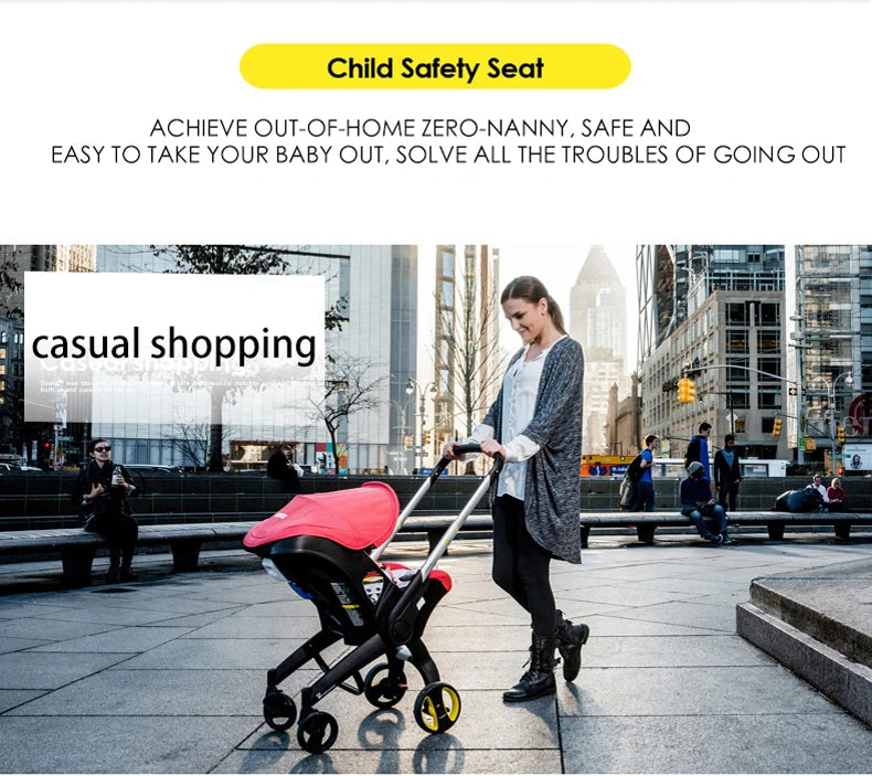 Lightweight stroller baby stroller Safety Cart Baby carriage baby strollers with four wheels 4 in 1 light carts baby pram Doona - Glanzhaut