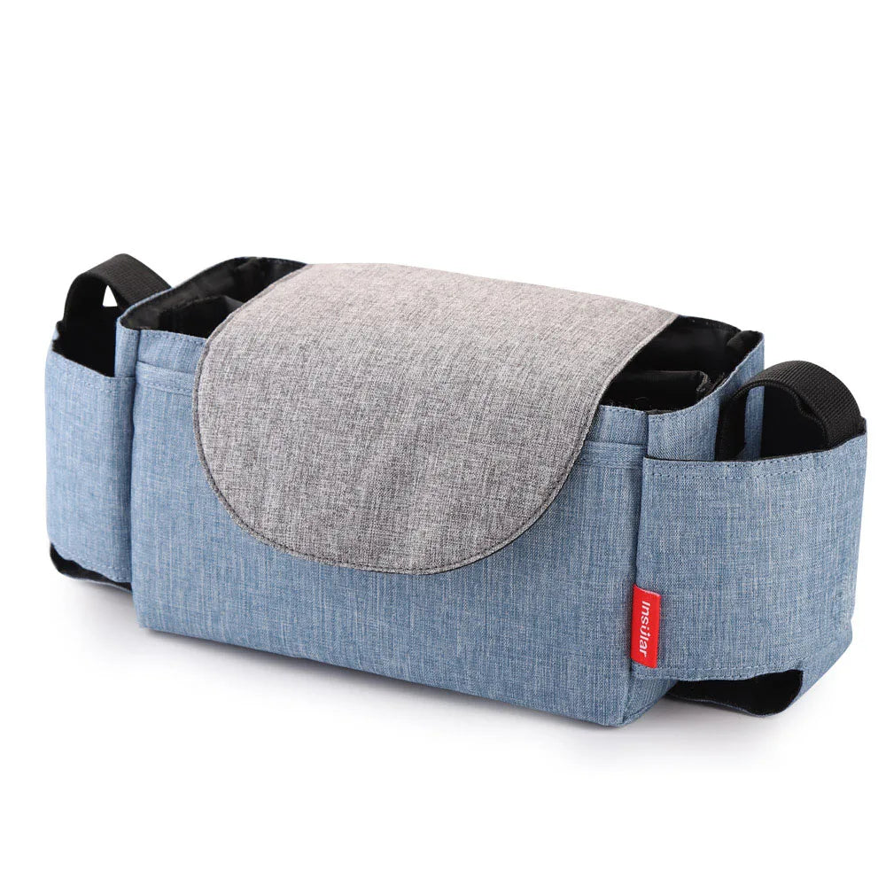 Wickeltasche mit Flaschenhalter - Glanzhaut
