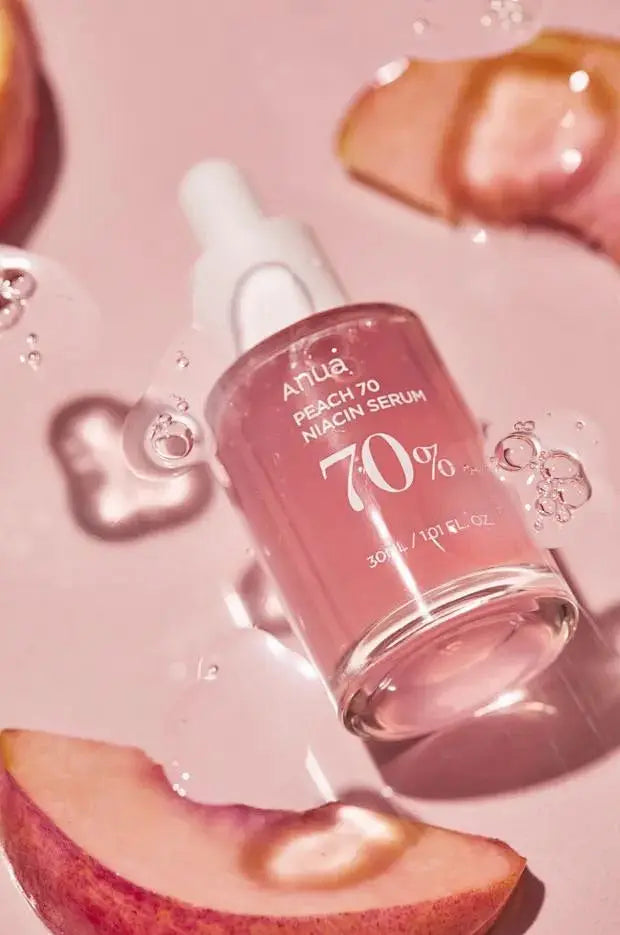 Anua Peach 70 Niacin Serum – Aufhellendes Serum mit 70 % Pfirsich & Niacinamid für einen strahlenden Teint - Glanzhaut