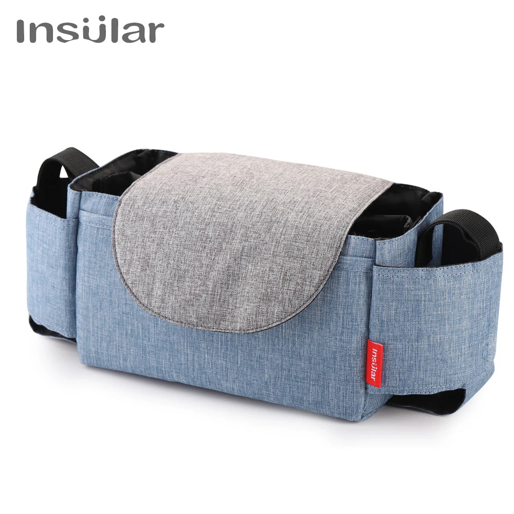 Wickeltasche mit Flaschenhalter - Glanzhaut