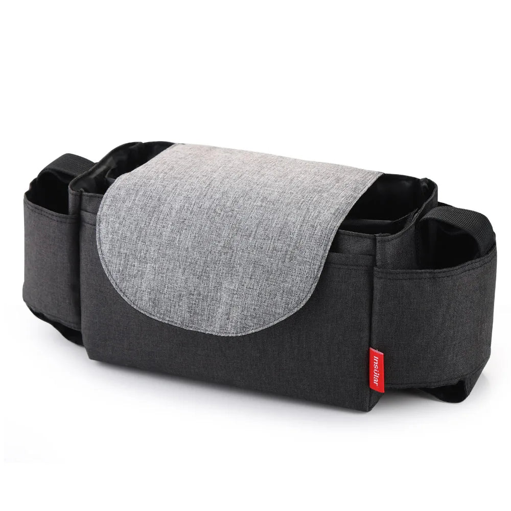 Wickeltasche mit Flaschenhalter - Glanzhaut