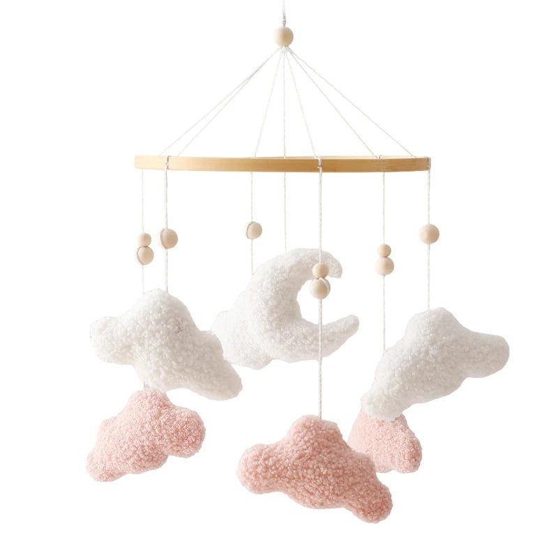 Holz & Häkel Baby Mobile – Stern-Pendeln für das Babybett - Glanzhaut