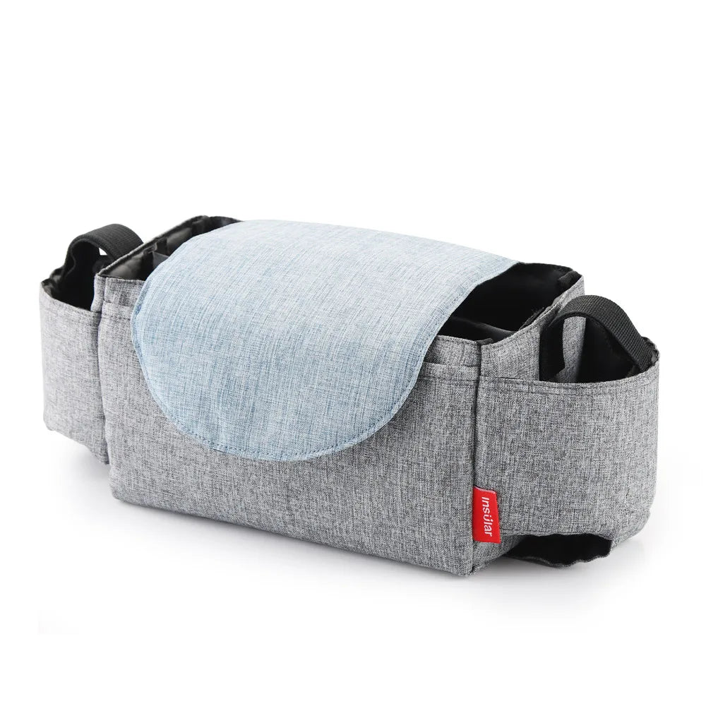 Wickeltasche mit Flaschenhalter - Glanzhaut