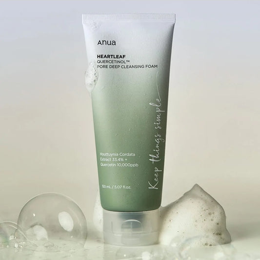 Anua Heartleaf Quercetinol Pore Deep Cleansing Foam 150 ml - Glanzhaut