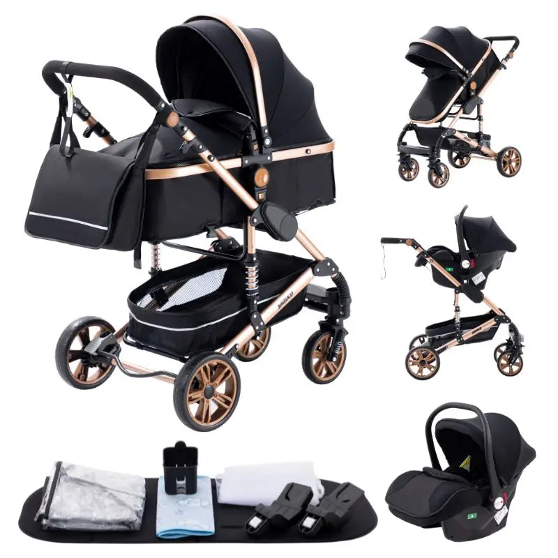 3-in-1 Baby Kinderwagen - Glanzhaut