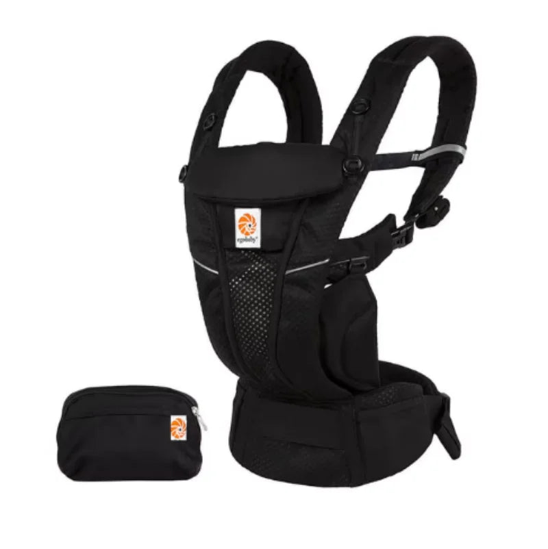 Ergonomische Babytrage mit multifunktionalem Hüftstütze – Für Neugeborene bis Kleinkinder, vielseitig tragbar (vorne und hinten), inklusive Zubehör - Glanzhaut