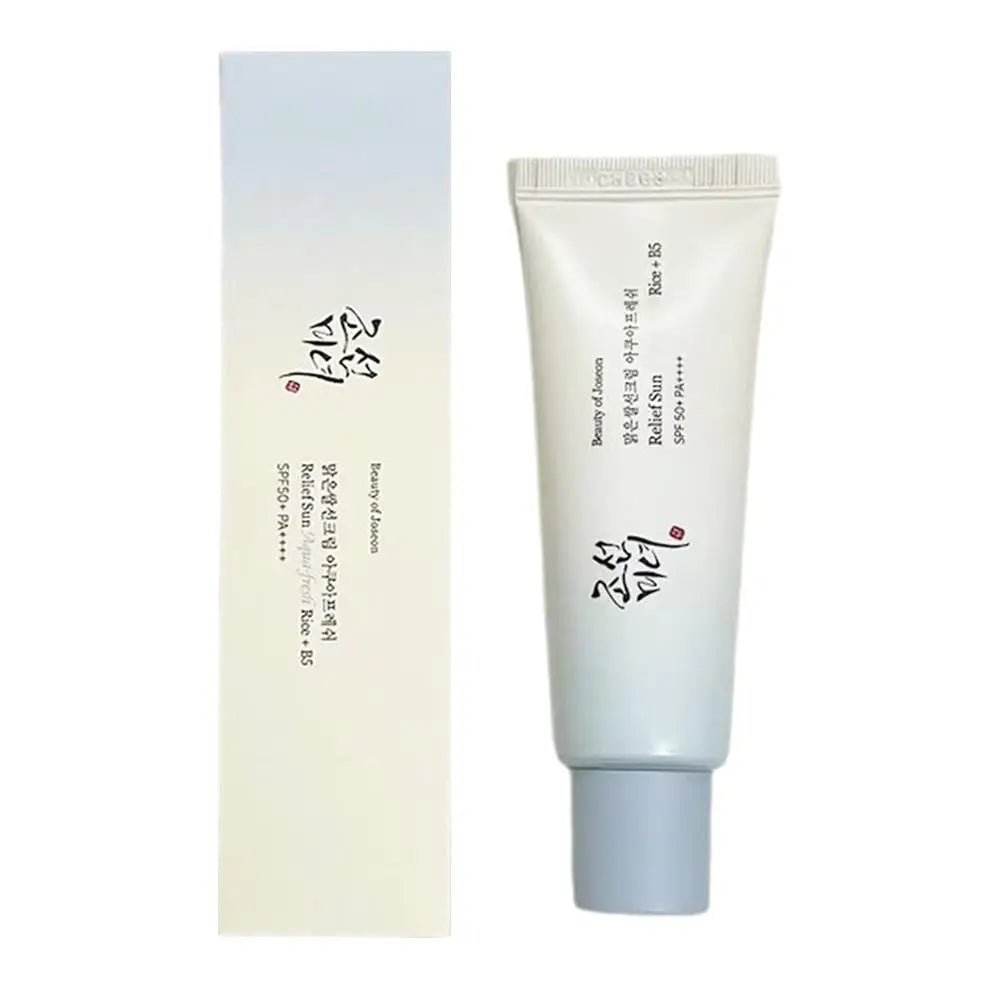 Beauty of Joseon Korean Rice + Probiotics Relief Moisturizing Face Cream SPF 50+ – Hochwirksamer Sonnenschutz mit Reisschleim & Probiotika | Für Sebum‑kontrollierte, beruhigte Haut - Glanzhaut