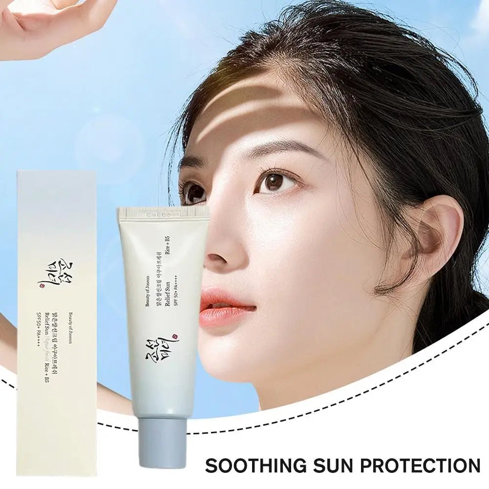 Beauty of Joseon Korean Rice + Probiotics Relief Moisturizing Face Cream SPF 50+ – Hochwirksamer Sonnenschutz mit Reisschleim & Probiotika | Für Sebum‑kontrollierte, beruhigte Haut - Glanzhaut