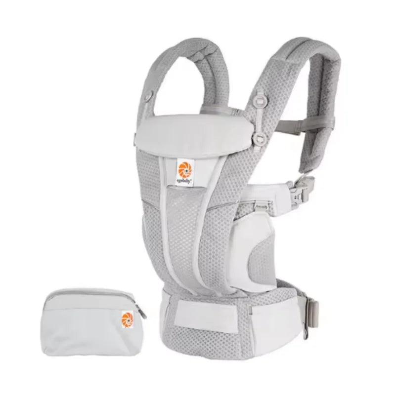 Ergonomische Babytrage mit multifunktionalem Hüftstütze – Für Neugeborene bis Kleinkinder, vielseitig tragbar (vorne und hinten), inklusive Zubehör - Glanzhaut