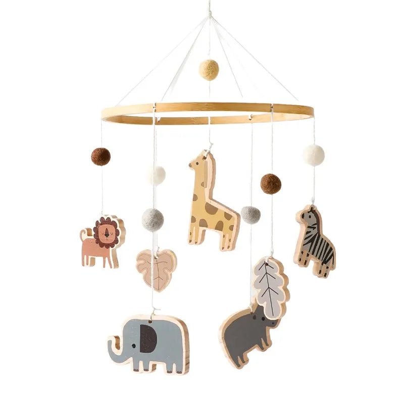 Holz & Häkel Baby Mobile – Stern - Pendeln für das Babybett - Glanzhaut