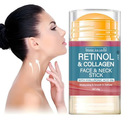 Retinol Lifting & Straffende Creme-Stick – Faltenreduzierende Gesichtscreme mit Kollagen, Feuchtigkeitsspendend, Aufhellend & Hautbildverfeinernd - Glanzhaut