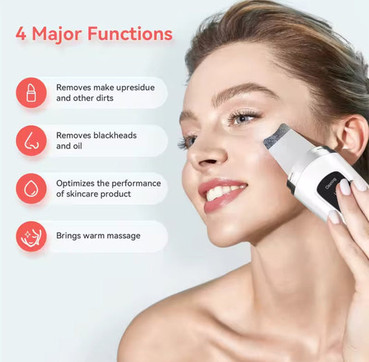 Ultraschallpeelinggerät – Tiefenreinigendes porenreiniger Skin Scrubber fürs Gesicht - Glanzhaut