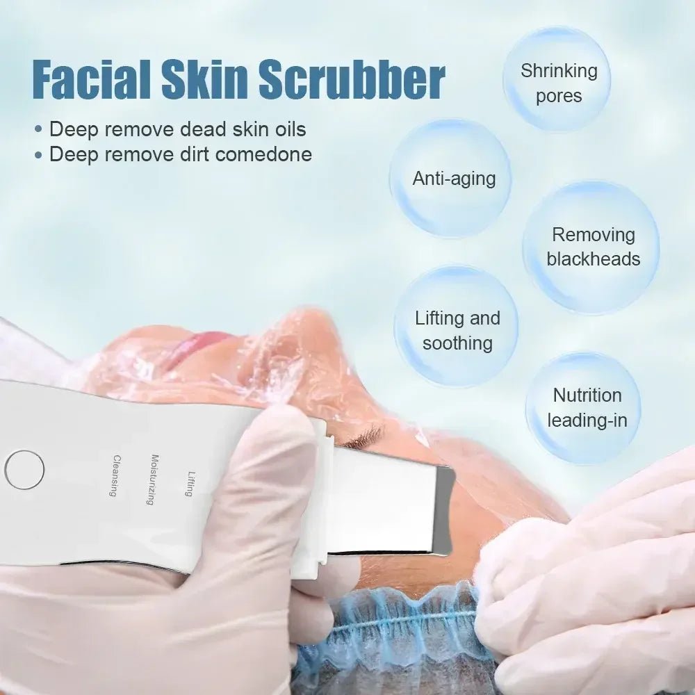 Vorteile Skin Scrubber Ultraschall – Tiefenreinigendes Ultraschallgerät für das Gesicht - Glanzhaut