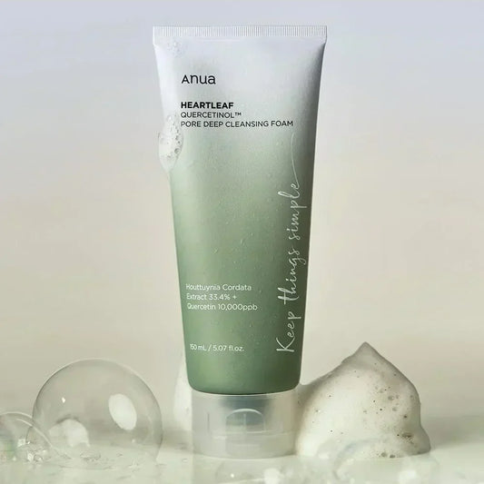 Anua Heartleaf Quercetinol Pore Deep Cleansing Foam 150 ml- Tipps für reine Hautpflege 