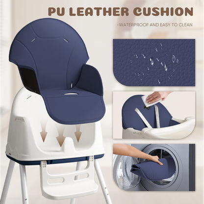 4-in-1 Hochstuhl für Babys – Verstellbar, Sicher & Leicht zu Reinigen