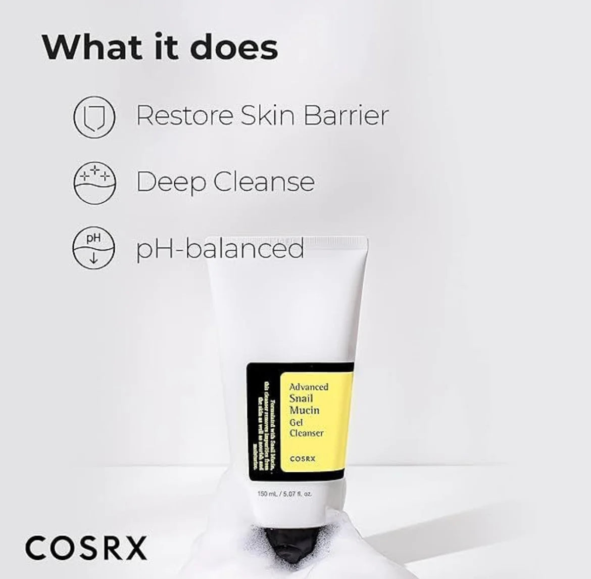 COSRX Advanced Snail Mucin Gel Cleanser