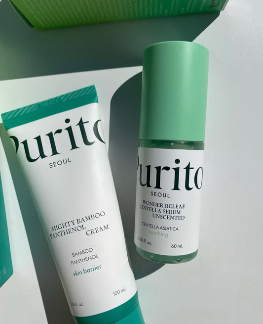 Centella Asiatica Essence  PURITO Duo – Pflegekombination aus Serum 60ml & Creme 100ml - Glanzhaut