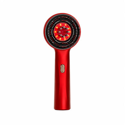 Elektrische Kopfhaut-Haarmassagebürste rot