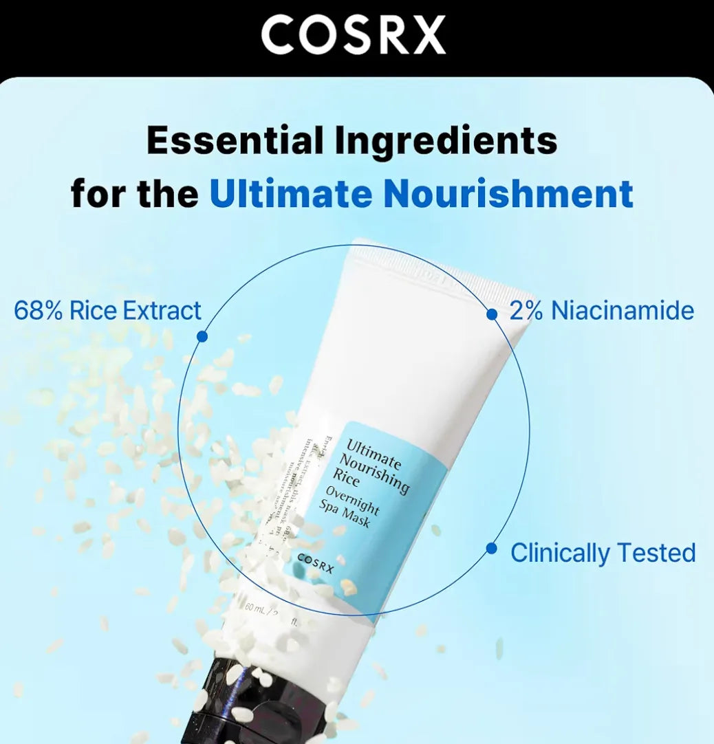 COSRX Ultimate Nourishing Rice Overnight Spa Mask