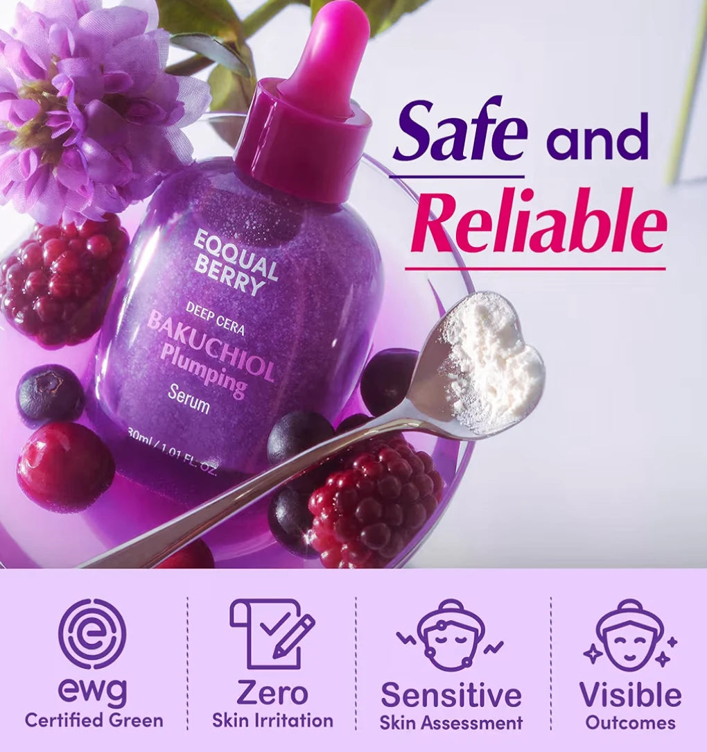 EQQUALBERRY Deep Cera Bakuchiol Plumping Serum