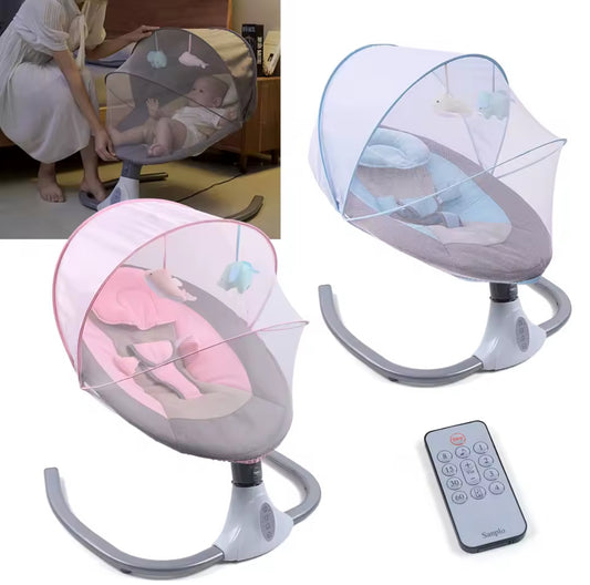Elektrische Babywippe 3-in-1 – Schaukelstuhl, Wiege & Einschlafhilfe für Neugeborene - Glanzhaut