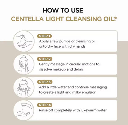 Centella Cleansing Öl 200 ml – Sanftes Reinigungsöl - Glanzhaut