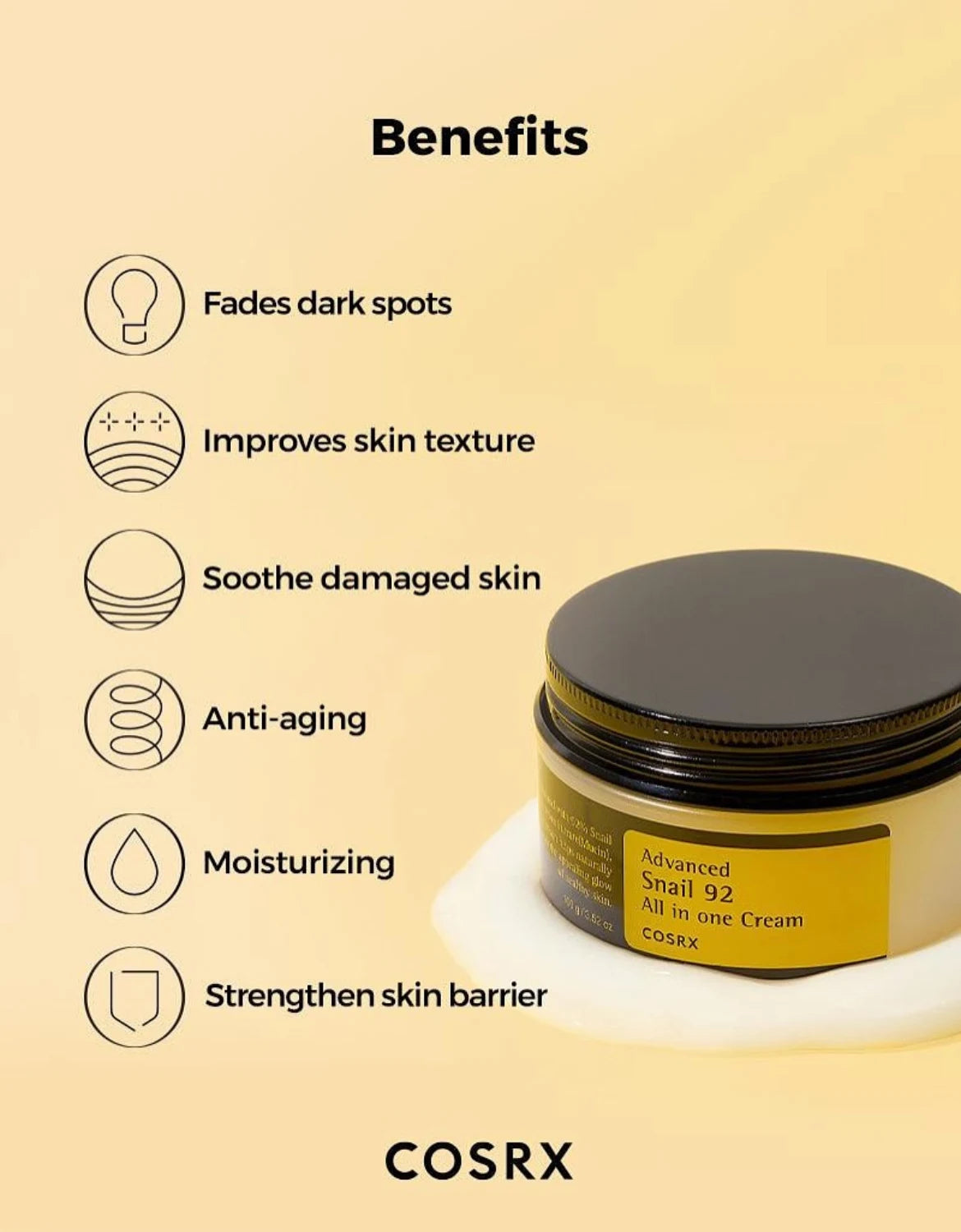 COSRX Advanced Snail 92 Mucin All in One Cream