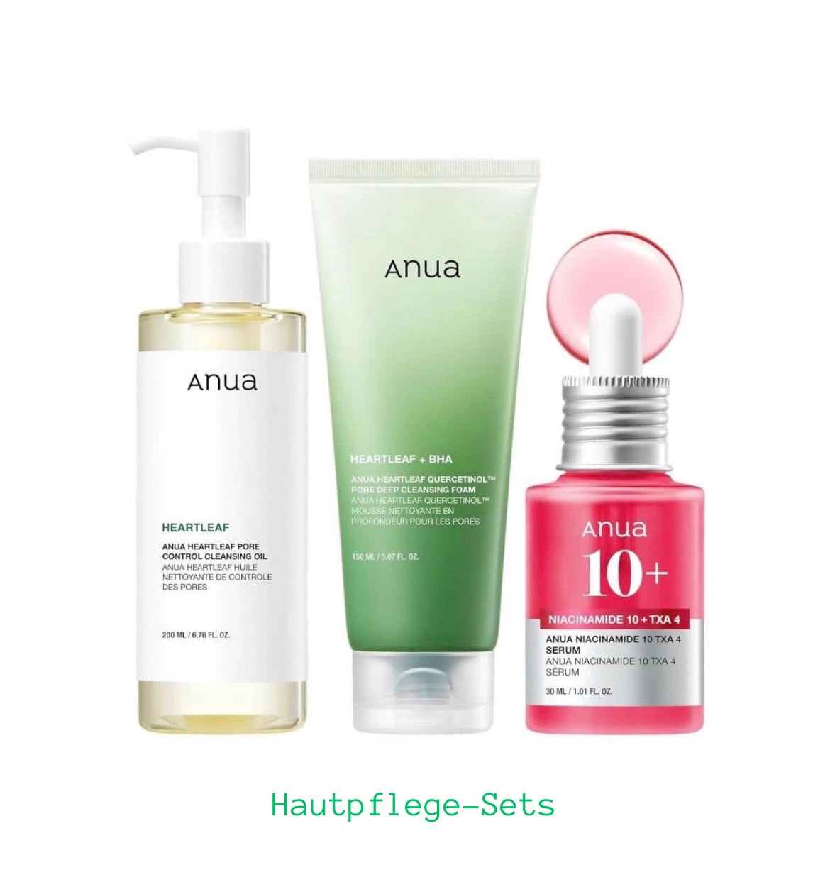 Entdecken Sie bei  Glanzhaut.com, Anua Hautpflege set