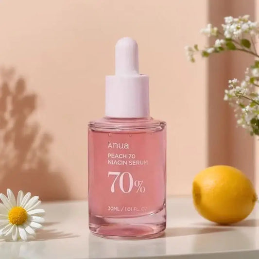 Anua Peach 70 Niacin Serum – Aufhellendes Serum mit 70 % Pfirsich & Niacinamid für einen strahlenden Teint - Glanzhaut