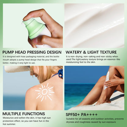 Centella Sonnencreme SPF50+ PA++++ – Beruhigender Sonnenschutz & Feuchtigkeitspflege - Glanzhaut