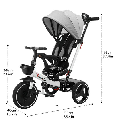 Ubravoo Baby Stroller Tricycle Ride Bike – 5-in-1