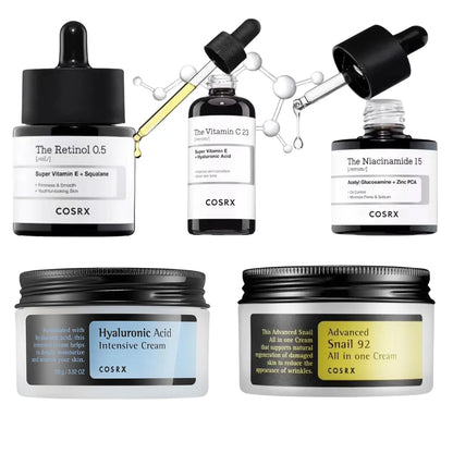 COSRX Snail Mucin Power Repair Essence & Toner Set – Tiefenwirksame Feuchtigkeitspflege mit Hyaluronsäure, Aufhellend & Regenerierend für Strahlende Haut - Glanzhaut