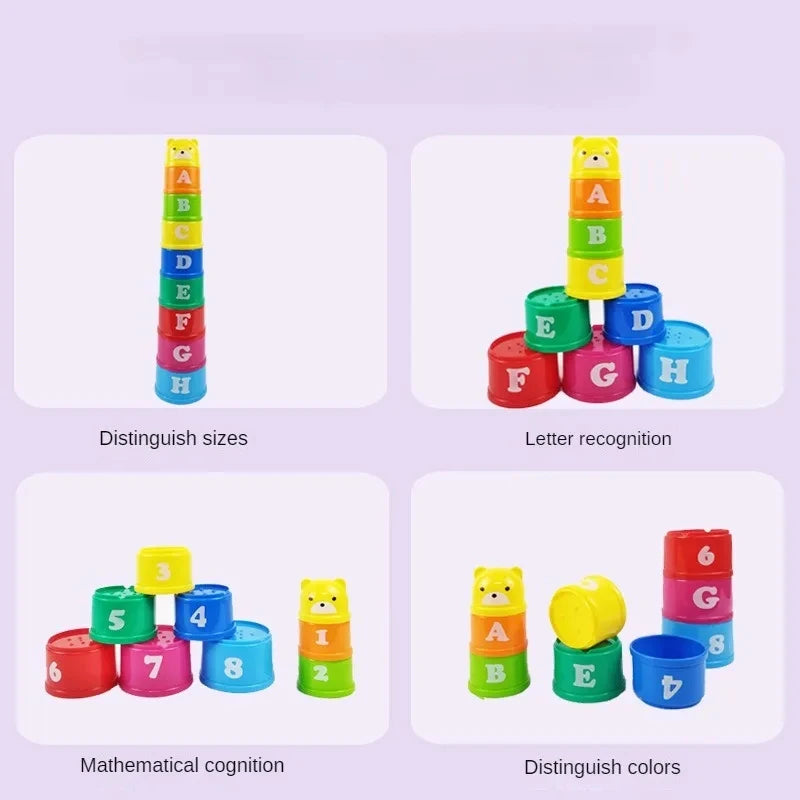 Kid Brain Becherstapel-Spiel – Reaktions- & Lernspielzeug für Kinder