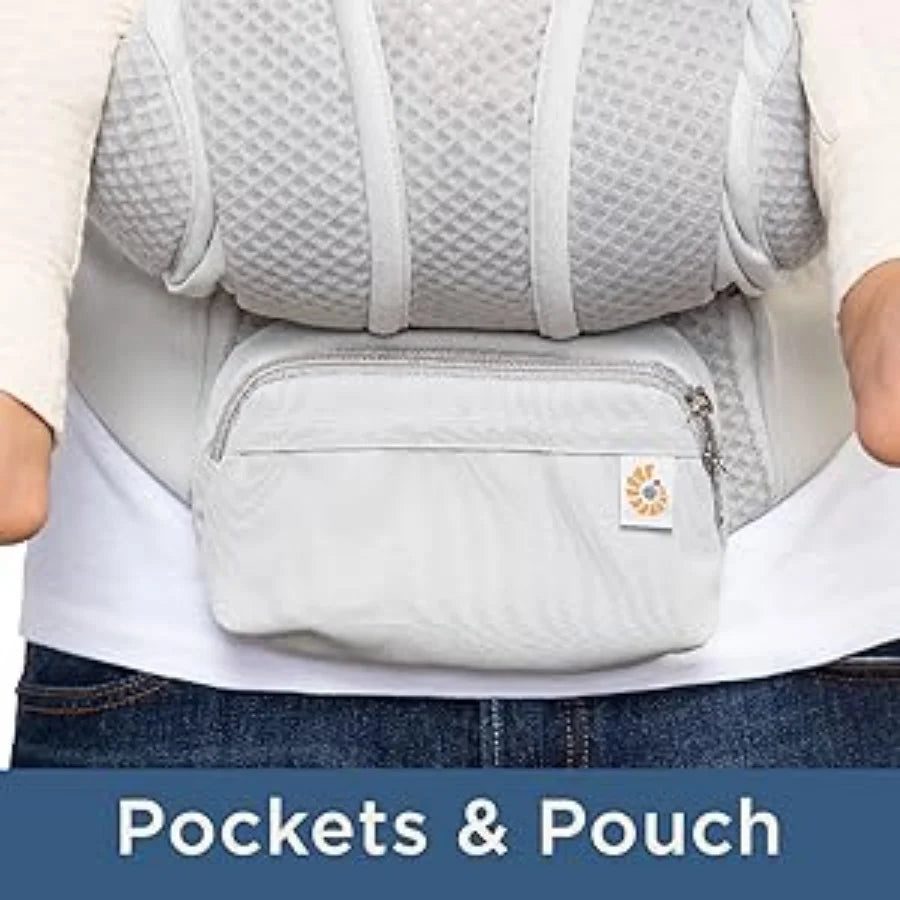Ergonomische Babytrage mit multifunktionalem Hüftstütze – Für Neugeborene bis Kleinkinder, vielseitig tragbar (vorne und hinten), inklusive Zubehör - Glanzhaut