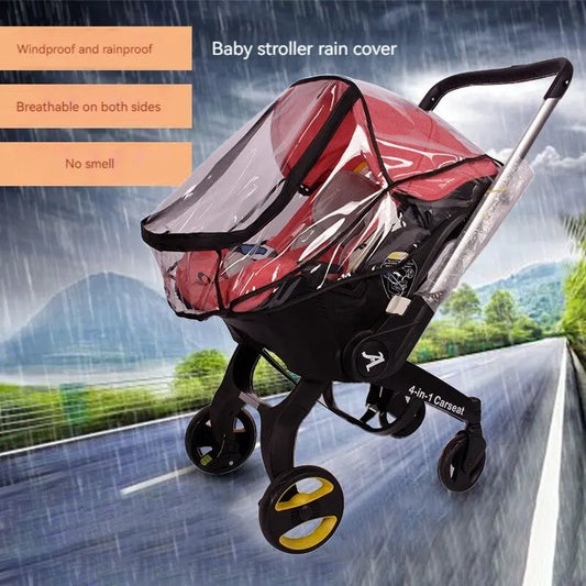 4-in-1 Regenschutz & Windschutz für Babywagen - Glanzhaut