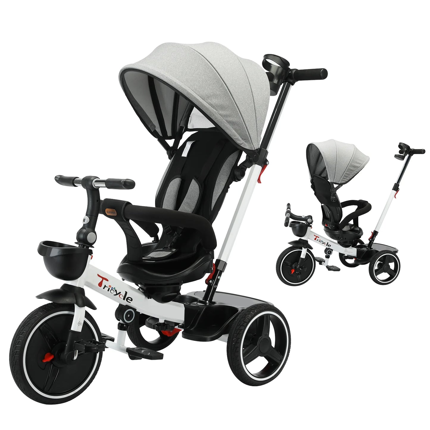 Ubravoo Baby Stroller Tricycle Ride Bike – 5-in-1