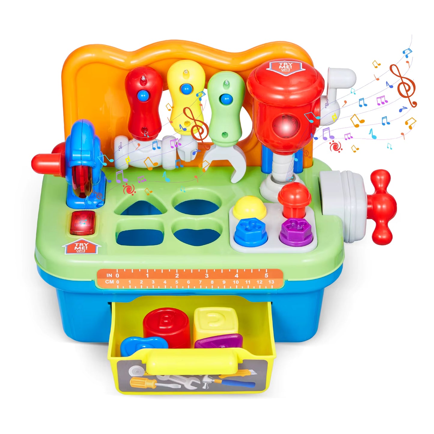 Musikalische Kinder Werkbank mit Licht & Sound