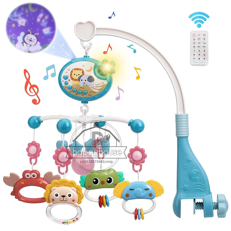 Musik Mobile mit Licht & Projektion – Baby Mobile 0–6 Monate