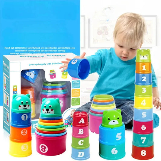 Kid Brain Becherstapel-Spiel – Reaktions- & Lernspielzeug für Kinder