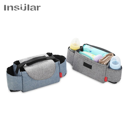 Wickeltasche mit Flaschenhalter - Glanzhaut
