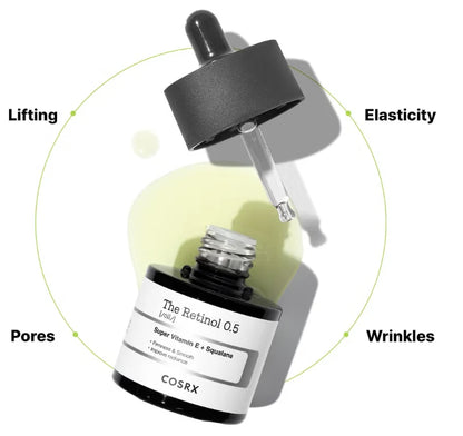 COSRX The Retinol 0.5 Öl – Anti-Aging Gesichtsöl mit 0,5 % Retinol