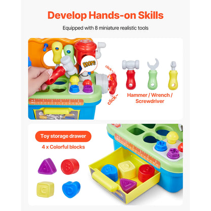 Musikalische Kinder Werkbank mit Licht & Sound