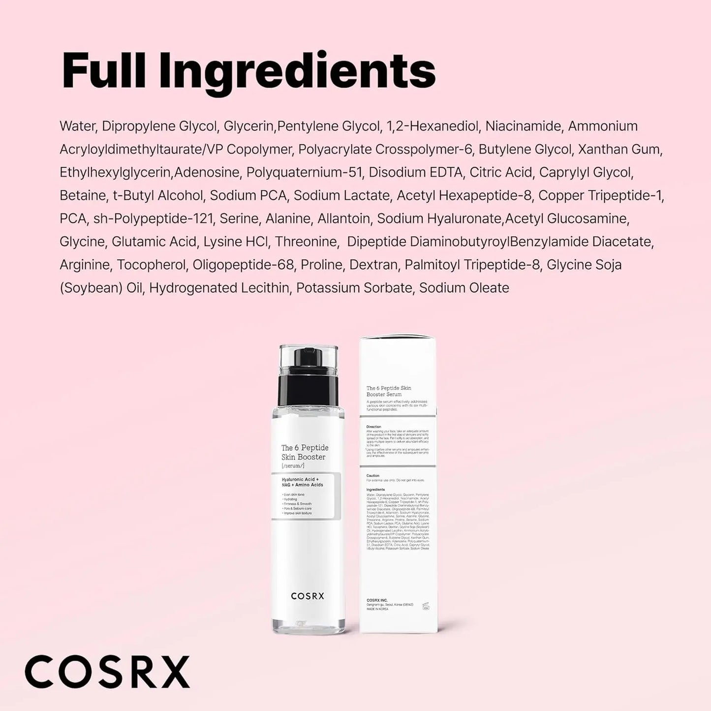 COSRX Peptid Kollagen Boosting Toner – Hautaufhellend & PorenKontrolle